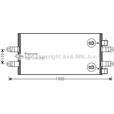 Condensator, Airconditioning Highway Automotive Sc5047 Ava Condensator, Airconditioning Highway Automotive Sc5047 Ava