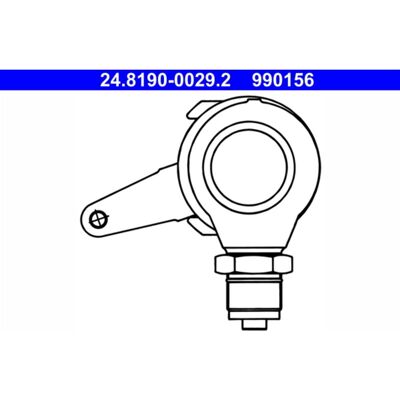 Hendel, Remklauw Parkeerrem Ate 24.8190-0029.2 Hendel, Remklauw Parkeerrem Ate 24.8190-0029.2