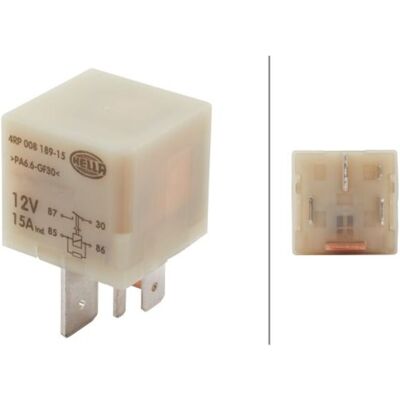 Relais, Brandstofpomp Hella 4rp 008 189-151 Relais, Brandstofpomp Hella 4rp 008 189-151
