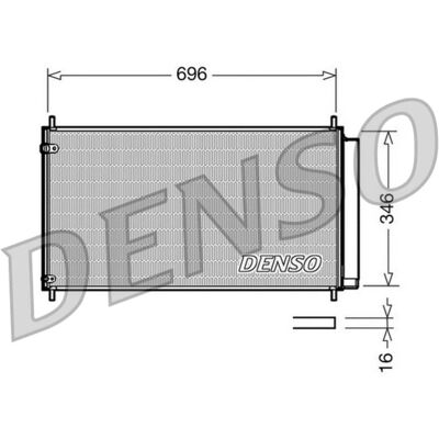 Condensator, Airconditioning Denso Dcn50022 Condensator, Airconditioning Denso Dcn50022