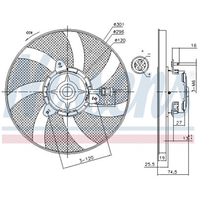 Koelventilatorwiel, Motorkoeling Nissens 85800 Koelventilatorwiel, Motorkoeling Nissens 85800