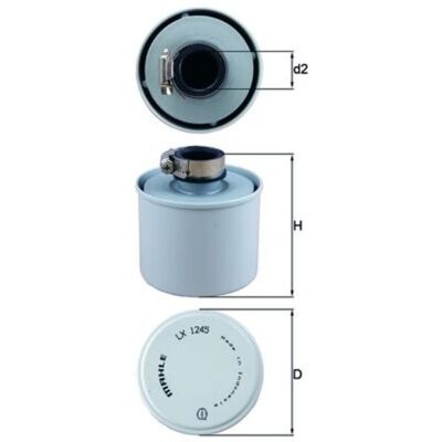 Luchtfilter, Compressor Aanzuiglucht Mahle Lx 1245 Luchtfilter, Compressor Aanzuiglucht Mahle Lx 1245