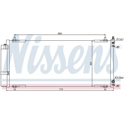 Condensator, Airconditioning Nissens 94830 Condensator, Airconditioning Nissens 94830