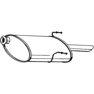 Geluiddemper Achter Bosal 190-861 Geluiddemper Achter Bosal 190-861