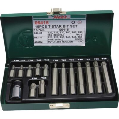Zeskantschroevendraaier Bit Torx Hans 10 Mm 14 Stuks (Kort En Lang) Zeskantschroevendraaier Bit Torx Hans 10 Mm 14 Stuks (Kort En Lang)
