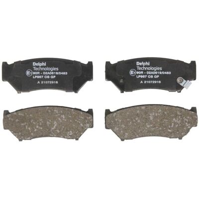 Remblokset Delphi Lp967, Voor Remblokset Delphi Lp967, Voor