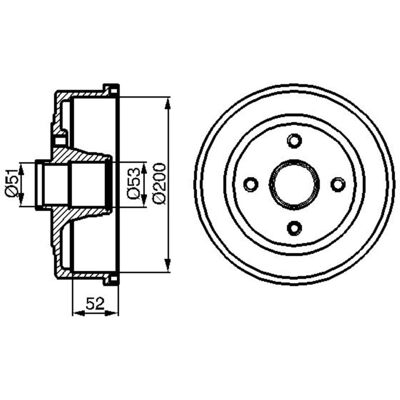 Remtrommel Bosch 0 986 477 135 Remtrommel Bosch 0 986 477 135
