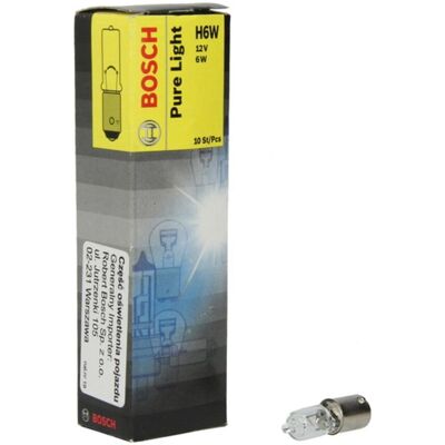 P27/7w Lamp Bosch H6w Pure Light 12v, 6w P27/7w Lamp Bosch H6w Pure Light 12v, 6w