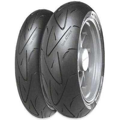 Continental Contisportattack 180/55zr17 Tl, Motorbanden Achter Continental Contisportattack 180/55zr17 Tl, Motorbanden Achter