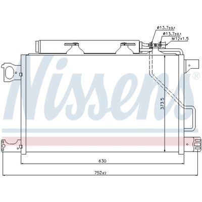 Condensator, Airconditioning Nissens 94794 Condensator, Airconditioning Nissens 94794