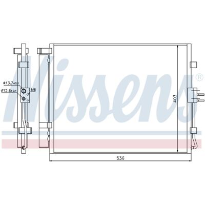 Condensator, Airconditioning Nissens 940217 Condensator, Airconditioning Nissens 940217