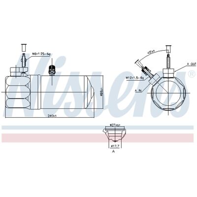 Droger, Airconditioningsysteem Nissens 95572 Droger, Airconditioningsysteem Nissens 95572