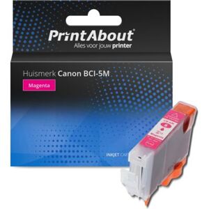 PrintAbout Huismerk Canon BCI-5M Inktcartridge Magenta