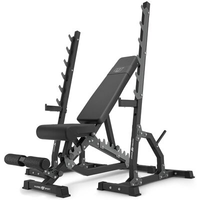 Set MS24_2.0 double-sided bench + multilevel barbell racks (2 pieces) - Marbo Sport Set MS24_2.0 double-sided bench + multilevel barbell racks (2 pieces) - Marbo Sport