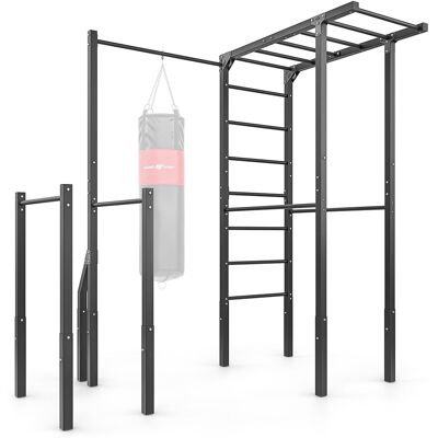 Outdoor ladder + pull-up bar with bag holder + handrails for dips (long) MO-Z5 - Marbo Sport Outdoor ladder + pull-up bar with bag holder + handrails for dips (long) MO-Z5 - Marbo Sport