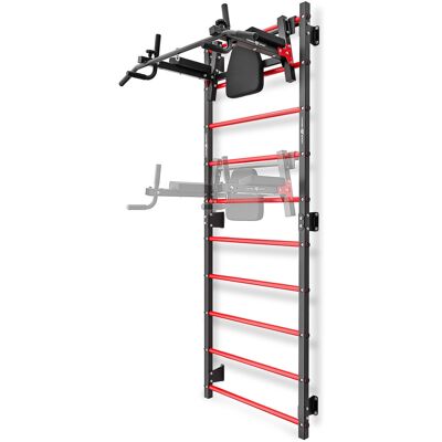Set MHU1 Metal ladder 230 x 81 cm MH-U204 + Mulitifunctional wall-mounted dip station with pull-up bar (2in1) MH-U205 - Marbo Sport Set MHU1 Metal ladder 230 x 81 cm MH-U204 + Mulitifunctional wall-mounted dip station with pull-up bar (2in1) MH-U205 - Marbo Sport