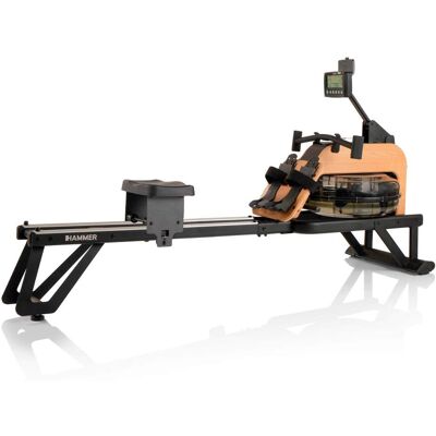 HAMMER RowFlow 5.0 Waterroeitrainer NorsK Houten design Waterbestendig Kinomap HAMMER RowFlow 5.0 Waterroeitrainer NorsK Houten design Waterbestendig Kinomap