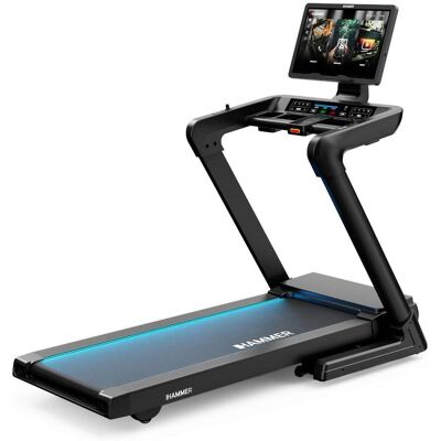 Loopband Technum 10.0 draaibaar touchscreen, sneltoetsen, voorgemonteerd - groot touchdisplay met LED-voortgangsindicator 2,25 pk loopvlak 148x51 cm HAMMER Loopband Technum 10.0 draaibaar touchscreen, sneltoetsen, voorgemonteerd - groot touchdisplay met LED-voortgangsindicator 2,25 pk loopvlak 148x51 cm HAMMER