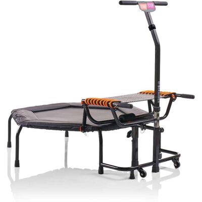 HAMMER JumpStep Fitness Trampoline met Stepboard Opvouwbaar In hoogte verstelbare handgreep HAMMER JumpStep Fitness Trampoline met Stepboard Opvouwbaar In hoogte verstelbare handgreep