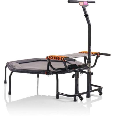 HAMMER JumpStep Fitness Trampoline met Stepboard Opvouwbaar In hoogte verstelbare handgreep HAMMER JumpStep Fitness Trampoline met Stepboard Opvouwbaar In hoogte verstelbare handgreep
