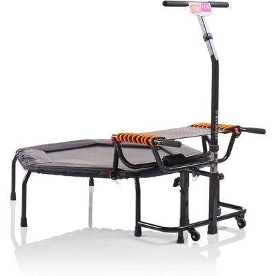 HAMMER JumpStep Fitness Trampoline met Stepboard Opvouwbaar In hoogte verstelbare handgreep HAMMER JumpStep Fitness Trampoline met Stepboard Opvouwbaar In hoogte verstelbare handgreep
