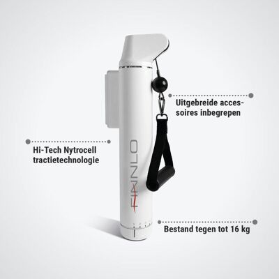 HAMMER Kabeltrainer CablePull Nytrocell-technologie Wandmontage Stijl, stilte, training, vloeroppervlak FINNLO HAMMER Kabeltrainer CablePull Nytrocell-technologie Wandmontage Stijl, stilte, training, vloeroppervlak FINNLO