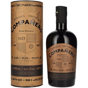 1423 World Class Spirits Compañero JAMAICA - TRINIDAD Gran Reserva Rum 40% Vol. 0,7l in geschenkverpakking 1423 World Class Spirits Compañero JAMAICA - TRINIDAD Gran Reserva Rum 40% Vol. 0,7l in geschenkverpakking