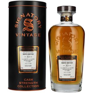 Ondertekenaar Vintage Signatory Vintage NORTH BRITISH 33 Years Old Refill Oloroso Cask Strength #262087 1991 53,2% Vol. 0,7l in Tinbox Ondertekenaar Vintage Signatory Vintage NORTH BRITISH 33 Years Old Refill Oloroso Cask Strength #262087 1991 53,2% Vol. 0,7l in Tinbox
