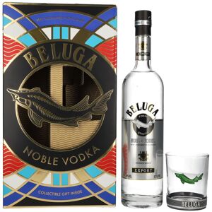 Beluga Wodka Beluga Noble Vodka EXPORT Montenegro 40% Vol. 0,7l in geschenkverpakking met Glas Beluga Wodka Beluga Noble Vodka EXPORT Montenegro 40% Vol. 0,7l in geschenkverpakking met Glas