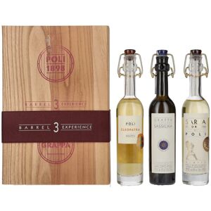 Poli Grappa & Gedistilleerd Poli Grappa Baby Pack ORO 40% Vol. 3x0,1l in Holzkiste Poli Grappa & Gedistilleerd Poli Grappa Baby Pack ORO 40% Vol. 3x0,1l in Holzkiste