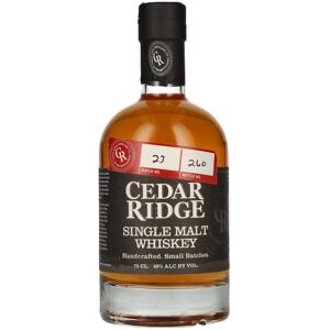 Cedar Ridge whisky Cedar Ridge SINGLE MALT WHISKEY 40% Vol. 0,7l Cedar Ridge whisky Cedar Ridge SINGLE MALT WHISKEY 40% Vol. 0,7l