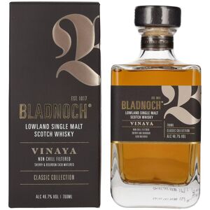 Bladnoch Whisky Bladnoch VINAYA Lowland Single Malt Scotch Whisky 46,7% Vol. 0,7l in geschenkverpakking Bladnoch Whisky Bladnoch VINAYA Lowland Single Malt Scotch Whisky 46,7% Vol. 0,7l in geschenkverpakking