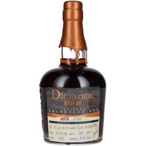 Dictador rum Dictador BEST OF 1980 EXTREMO Colombian Rum 37YO/200617/EX-B098 45% Vol. 0,7l Dictador rum Dictador BEST OF 1980 EXTREMO Colombian Rum 37YO/200617/EX-B098 45% Vol. 0,7l