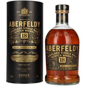 Aberfeldy 18 Years Old Cabernet Sauvignon Wine Casks NAPA VALLEY 43% Vol. 0,7l in geschenkverpakking Aberfeldy 18 Years Old Cabernet Sauvignon Wine Casks NAPA VALLEY 43% Vol. 0,7l in geschenkverpakking