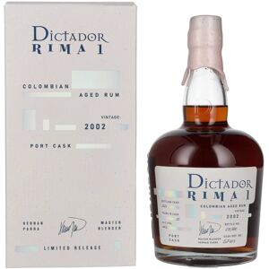 Dictador rum Dictador RIMA 1 20 Years Old PORT CASK Vintage 2002 44% Vol. 0,7l in geschenkverpakking Dictador rum Dictador RIMA 1 20 Years Old PORT CASK Vintage 2002 44% Vol. 0,7l in geschenkverpakking