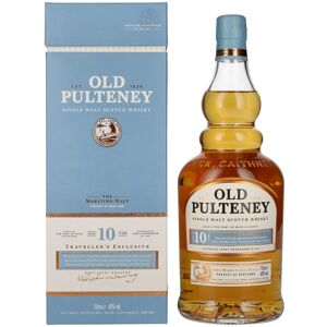 Old Pulteney 10 Years Old Single Malt TRAVELLER'S EXCLUSIVE 40% Vol. 1l in geschenkverpakking Old Pulteney 10 Years Old Single Malt TRAVELLER'S EXCLUSIVE 40% Vol. 1l in geschenkverpakking