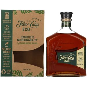 Flor de Caña ECO Rum 40% Vol. 0,7l in geschenkverpakking Flor de Caña ECO Rum 40% Vol. 0,7l in geschenkverpakking