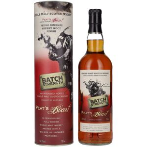 Peat's Beast Whisky Peat's Beast BATCH STRENGTH Pedro Ximenez Sherry Wood Finish 54,1% Vol. 0,7l in geschenkverpakking Peat's Beast Whisky Peat's Beast BATCH STRENGTH Pedro Ximenez Sherry Wood Finish 54,1% Vol. 0,7l in geschenkverpakking