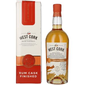 West Cork Irish Whiskey Rum Cask Finished 43% Vol. 0,7l in geschenkverpakking West Cork Irish Whiskey Rum Cask Finished 43% Vol. 0,7l in geschenkverpakking