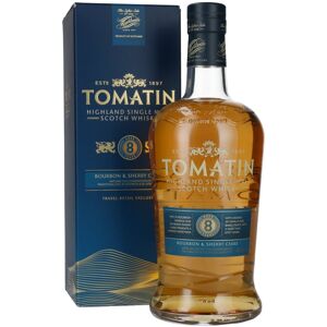 Tomatin Whisky Tomatin 8 Years Old BOURBON & SHERRY CASKS Travel Retail Exclusive 40% Vol. 1l in geschenkverpakking Tomatin Whisky Tomatin 8 Years Old BOURBON & SHERRY CASKS Travel Retail Exclusive 40% Vol. 1l in geschenkverpakking