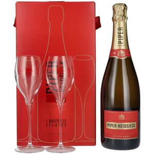 Piper-Heidsieck Champagne CUVÉE BRUT 12% Vol. 0,75l in geschenkverpakking met 2 Bril Piper-Heidsieck Champagne CUVÉE BRUT 12% Vol. 0,75l in geschenkverpakking met 2 Bril