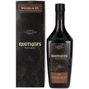 Ruotker's Whiskey Ruotker's WILHELM III. Heavily Peated Single Malt Whiskey 46% Vol. 0,7l in geschenkverpakking Ruotker's Whiskey Ruotker's WILHELM III. Heavily Peated Single Malt Whiskey 46% Vol. 0,7l in geschenkverpakking
