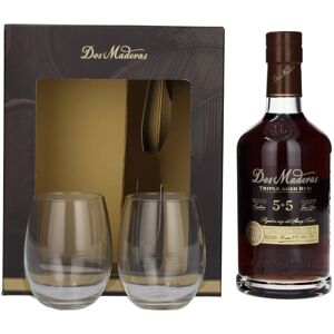 Dos Maderas Gerijpte Rum Dos Maderas PX 5+5 Years Old Triple Aged Spirit Drink 40% Vol. 0,7l in geschenkverpakking met 2 Bril Dos Maderas Gerijpte Rum Dos Maderas PX 5+5 Years Old Triple Aged Spirit Drink 40% Vol. 0,7l in geschenkverpakking met 2 Bril