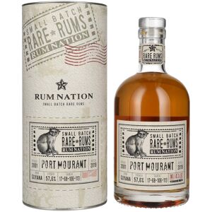 Rum Nation Rare Rum Port Mourant 2001/2019 57,6% Vol. 0,7l in geschenkverpakking Rum Nation Rare Rum Port Mourant 2001/2019 57,6% Vol. 0,7l in geschenkverpakking