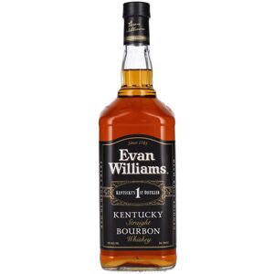 Evan Williams Bourbon Evan Williams Kentucky Straight Bourbon Whiskey Black Label 43% Vol. 1l Evan Williams Bourbon Evan Williams Kentucky Straight Bourbon Whiskey Black Label 43% Vol. 1l