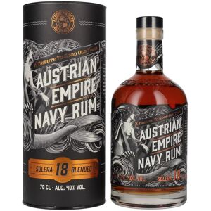 Austrian Empire Navy Rum 18 Solera Blended 40% Vol. 0,7l in geschenkverpakking Austrian Empire Navy Rum 18 Solera Blended 40% Vol. 0,7l in geschenkverpakking