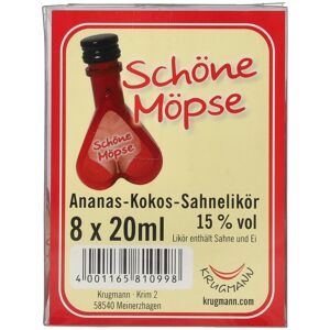 Schöne Möpse Ananas-Kokos Sahnelikör 15% Vol. 8x0,02l PET Schöne Möpse Ananas-Kokos Sahnelikör 15% Vol. 8x0,02l PET