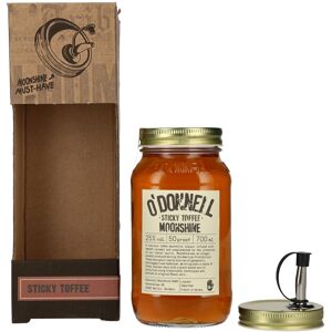 O'Donnell Moonshine STICKY TOFFEE Liqueur 25% Vol. 0,7l in geschenkverpakking met Uitloop O'Donnell Moonshine STICKY TOFFEE Liqueur 25% Vol. 0,7l in geschenkverpakking met Uitloop