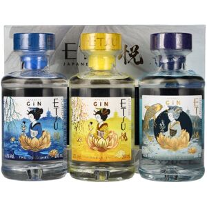 Etsu Gin Etsu Japanese Gin Set 43,7% Vol. 3x0,2l in geschenkverpakking Etsu Gin Etsu Japanese Gin Set 43,7% Vol. 3x0,2l in geschenkverpakking