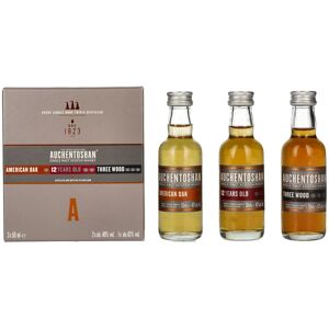 Auchentoshan Gift Collection (American Oak, 12YO, Three Wood) 41% Vol. 3x0,05l in geschenkverpakking Auchentoshan Gift Collection (American Oak, 12YO, Three Wood) 41% Vol. 3x0,05l in geschenkverpakking